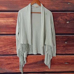 Love Stitch Medium Fringe Cowl Neck Shawl Sweater Poncho style IMP-5797